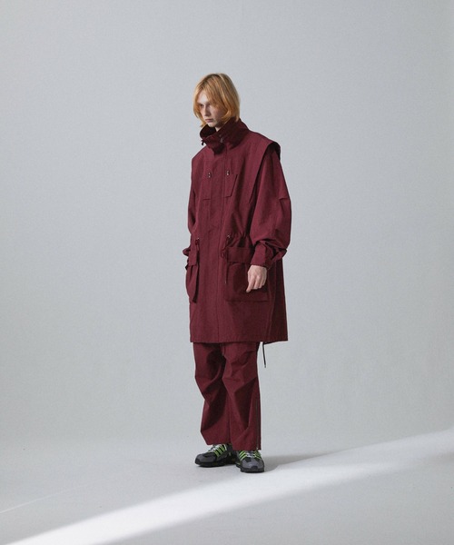 Iroquois（イロコイ）の「HI DENSITY WEATHER CO（モッズコート・メンズ・レッド/カーキ/ブラック・3/2/1）」の19枚目の写真