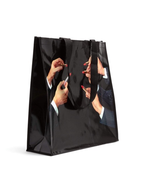 SELETTI（セレッティ）の「SELETTI TP エコバッグM SHIT（エコバッグ/サブバッグ・レディース・マルチ/イエロー/ブラック・ONE SIZE）」の11枚目の写真