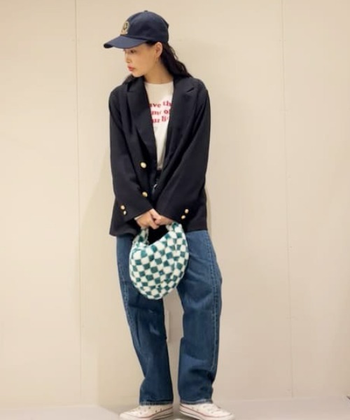 RODEO CROWNS WIDE BOWL（ロデオクラウンズワイドボウル）の「Private Ivy ジャケット（テーラードジャケット・レディース・ブラウン系その他/ネイビー・FREE）」の20枚目の写真