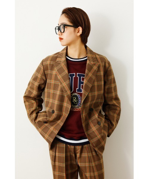 RODEO CROWNS WIDE BOWL（ロデオクラウンズワイドボウル）の「Private Ivy ジャケット（テーラードジャケット・レディース・ブラウン系その他/ネイビー・FREE）」の15枚目の写真