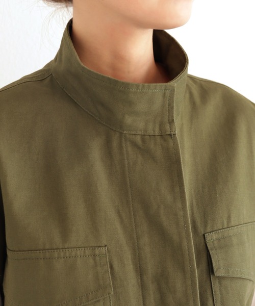 andme(アンドミー)の「ミリタリーベスト(ベスト・レディース・ブラック/アイボリー/ベージュ/カーキ・M)」の17枚目の写真