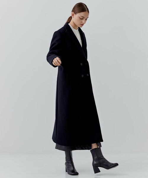 city（シティ）の「【CITY】SUPER140ナローチェスターコート（チェスターコート・レディース・ブラウン/ブルー/ブラック/アイボリー・1/2）」の18枚目の写真