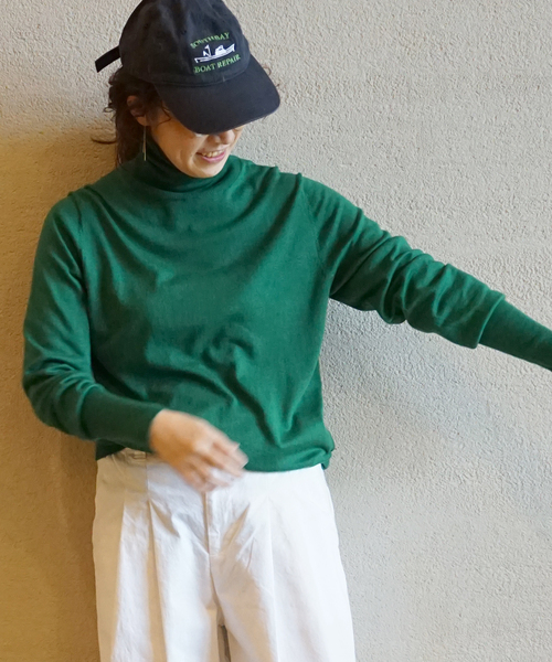 JOURNAL STANDARD LUXE（ジャーナルスタンダード　ラックス）の「C/Si/Caテンジクタートルネックプルオーバー（ニット/セーター・レディース・ブラック/ホワイト/グリーン/イエロー・FREE）」の13枚目の写真