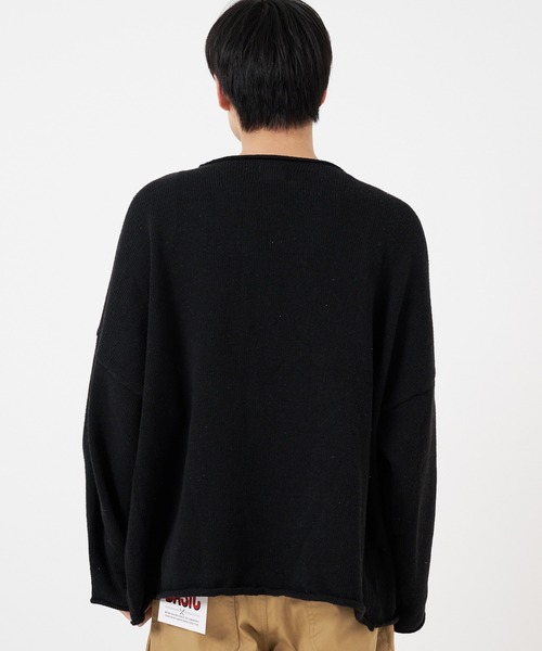 CORISCO（コリスコ）の「ニット カットオフBIGロンTEE(M1)（ニット/セーター・メンズ・オレンジ/アイボリー/ダークグリーン/ブラック/パープル・MEDIUM/LARGE/X-LARGE）」の14枚目の写真