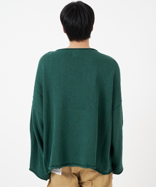 CORISCO（コリスコ）の「ニット カットオフBIGロンTEE(M1)（ニット/セーター・メンズ・オレンジ/アイボリー/ダークグリーン/ブラック/パープル・MEDIUM/LARGE/X-LARGE）」の20枚目の写真