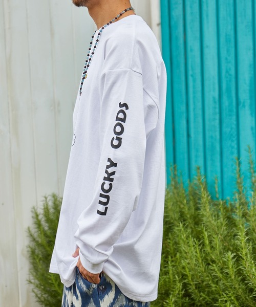 チャイハネ（チャイハネ）の「【チャイハネ】LUCKY GODS 福神ズMEN'SロンT（Tシャツ/カットソー・メンズ・ホワイト/ブラック・M/L）」の13枚目の写真