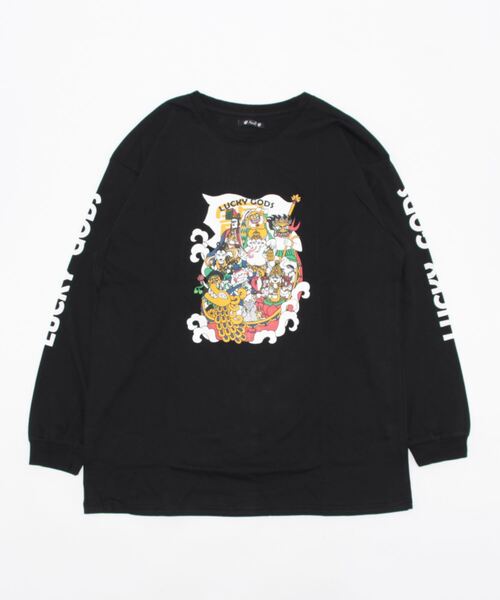 チャイハネ（チャイハネ）の「【チャイハネ】LUCKY GODS 福神ズMEN'SロンT（Tシャツ/カットソー・メンズ・ホワイト/ブラック・M/L）」の11枚目の写真