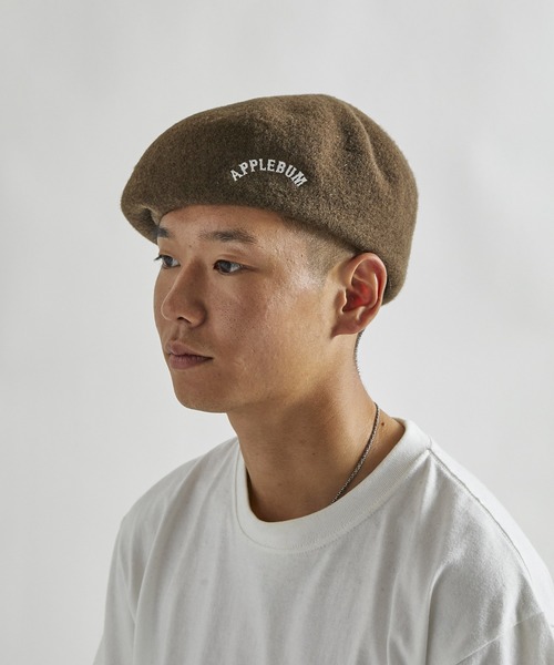 APPLEBUM（アップルバム）の「Wool Beret（ハンチング/ベレー帽・メンズ・グレー/ブラック/オリーブ・FREE）」の3枚目の写真