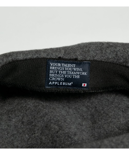 APPLEBUM（アップルバム）の「Wool Beret（ハンチング/ベレー帽・メンズ・グレー/ブラック/オリーブ・FREE）」の9枚目の写真