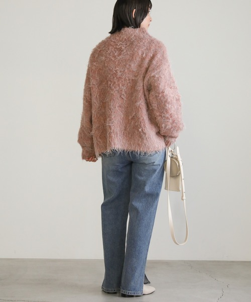 select MOCA（セレクトモカ）の「プチハイネックシャギーニット（ニット/セーター・レディース・ベージュ/ピンク・FREE）」の16枚目の写真