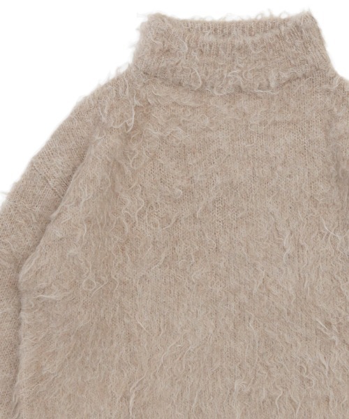 select MOCA（セレクトモカ）の「プチハイネックシャギーニット（ニット/セーター・レディース・ベージュ/ピンク・FREE）」の14枚目の写真