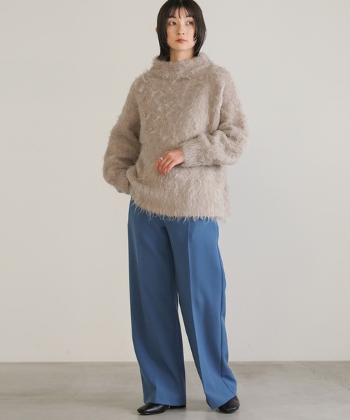 select MOCA（セレクトモカ）の「プチハイネックシャギーニット（ニット/セーター・レディース・ベージュ/ピンク・FREE）」の15枚目の写真