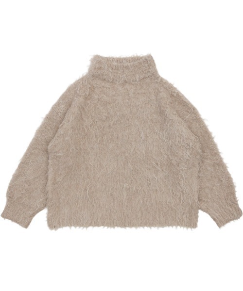 select MOCA（セレクトモカ）の「プチハイネックシャギーニット（ニット/セーター・レディース・ベージュ/ピンク・FREE）」の3枚目の写真