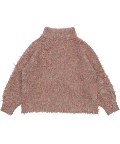 select MOCA（セレクトモカ）の「プチハイネックシャギーニット（ニット/セーター・レディース・ベージュ/ピンク・FREE）」の5枚目の写真