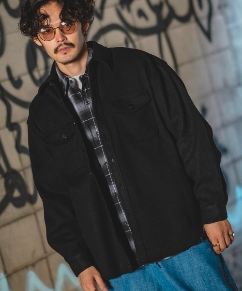 improves(インプローブス)の「ポリメルトン CPO ジャケット(ミリタリージャケット・メンズ・グレイッシュベージュ/ブラック/ベージュ/サックスブルー・MEDIUM/LARGE)」の2枚目の写真