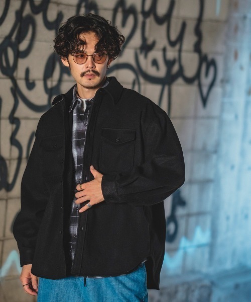 improves(インプローブス)の「ポリメルトン CPO ジャケット(ミリタリージャケット・メンズ・グレイッシュベージュ/ブラック/ベージュ/サックスブルー・MEDIUM/LARGE)」の5枚目の写真