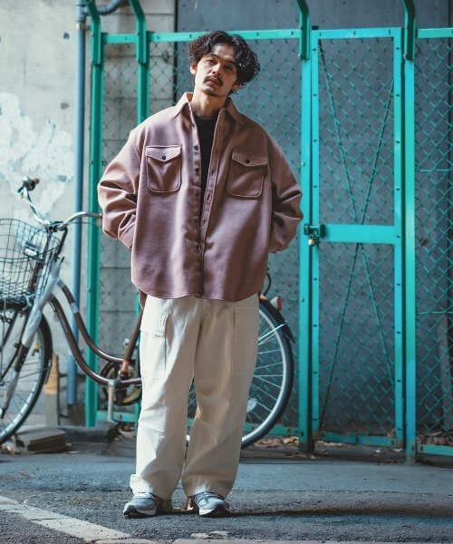 improves(インプローブス)の「ポリメルトン CPO ジャケット(ミリタリージャケット・メンズ・グレイッシュベージュ/ブラック/ベージュ/サックスブルー・MEDIUM/LARGE)」の17枚目の写真