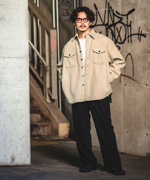 improves(インプローブス)の「ポリメルトン CPO ジャケット(ミリタリージャケット・メンズ・グレイッシュベージュ/ブラック/ベージュ/サックスブルー・MEDIUM/LARGE)」の12枚目の写真