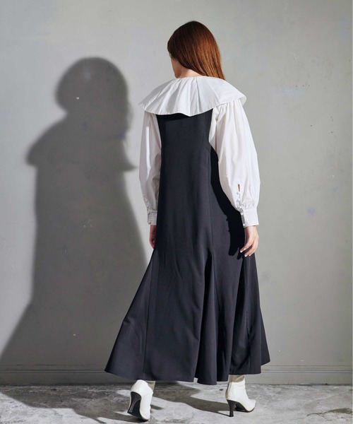 KOH.style（コースタイル）の「ギャザー襟デザインブラウス（シャツ/ブラウス・レディース・ストライプ/オフホワイト・FREE）」の10枚目の写真