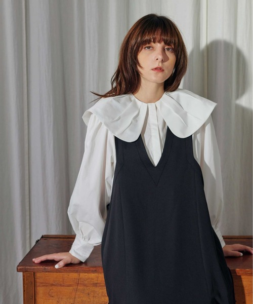 KOH.style（コースタイル）の「ギャザー襟デザインブラウス（シャツ/ブラウス・レディース・ストライプ/オフホワイト・FREE）」の19枚目の写真