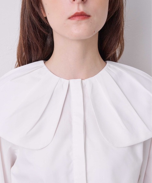 KOH.style（コースタイル）の「ギャザー襟デザインブラウス（シャツ/ブラウス・レディース・ストライプ/オフホワイト・FREE）」の6枚目の写真