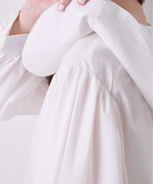 KOH.style（コースタイル）の「ギャザー襟デザインブラウス（シャツ/ブラウス・レディース・ストライプ/オフホワイト・FREE）」の16枚目の写真