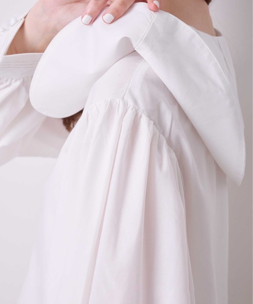 KOH.style（コースタイル）の「ギャザー襟デザインブラウス（シャツ/ブラウス・レディース・ストライプ/オフホワイト・FREE）」の18枚目の写真