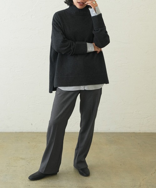 OUVRAGE CLASSE(ウヴラージュクラス)の「ストレッチカシュクールシャツ(シャツ/ブラウス・レディース・サックスブルー/ストライプ/ホワイト・FREE)」の19枚目の写真