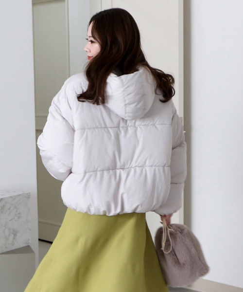 ROYAL PARTY（ロイヤルパーティー）の「【ZOZO限定】フード付パフィージャケット（その他アウター・レディース・ブラック/ベージュ・FREE）」の18枚目の写真