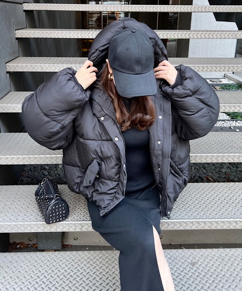 ROYAL PARTY（ロイヤルパーティー）の「【ZOZO限定】フード付パフィージャケット（その他アウター・レディース・ブラック/ベージュ・FREE）」の21枚目の写真