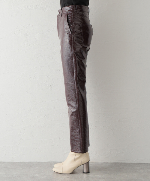 ROSEanna(ローズアンナ)の「【ROSEANNA/ローズアンナ】FAKEレザーPT:パンツ(その他パンツ・レディース・ブラウン・36)」の3枚目の写真