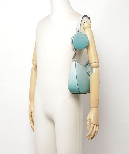 Guess（ゲス）の「ALEXIE Top Zip Shoulder Bag（ショルダーバッグ・レディース・ブルー・ONE SIZE）」の12枚目の写真