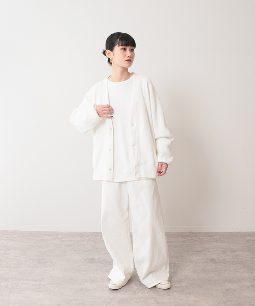 UNFOLLOW（アンフォロー）の「【FOLL / フォル】ソフトタッチヘビーワッフルカーディガン（カーディガン/ボレロ・メンズ・ブラック/ホワイト/ピンク・3/2）」の7枚目の写真