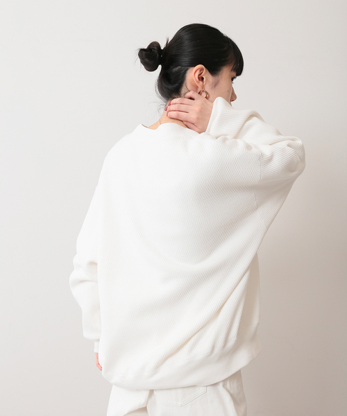 UNFOLLOW（アンフォロー）の「【FOLL / フォル】ソフトタッチヘビーワッフルカーディガン（カーディガン/ボレロ・メンズ・ブラック/ホワイト/ピンク・3/2）」の8枚目の写真