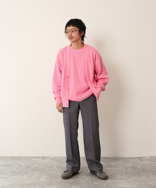 UNFOLLOW（アンフォロー）の「【FOLL / フォル】ソフトタッチヘビーワッフルカーディガン（カーディガン/ボレロ・メンズ・ブラック/ホワイト/ピンク・3/2）」の13枚目の写真