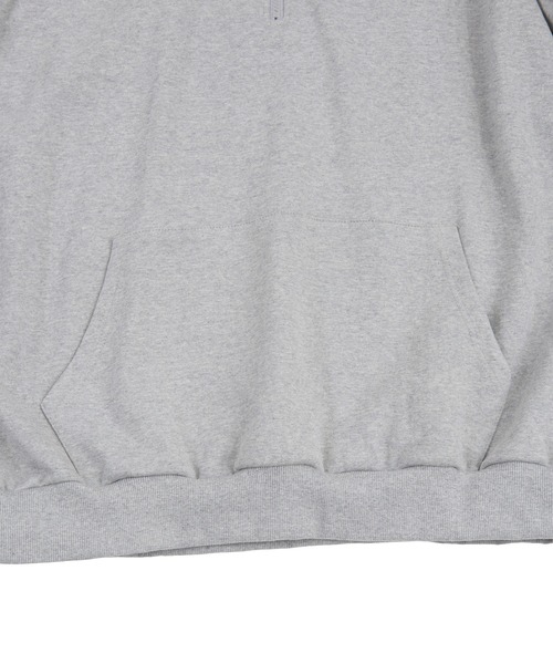 PUNYUS(プニュズ)の「ワンポイントハーフZIPパーカー(パーカー・レディース・ライム/ネイビー/杢グレー・4/3)」の9枚目の写真