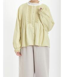 Samansa Mos2 | レースピンタックブラウス(シャツ/ブラウス)
