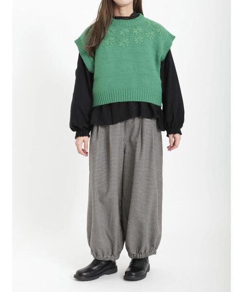 Samansa Mos2（サマンサ モスモス）の「レースピンタックブラウス（シャツ/ブラウス・レディース・グレー/ブラック/イエロー・ﾌﾘ-）」の5枚目の写真