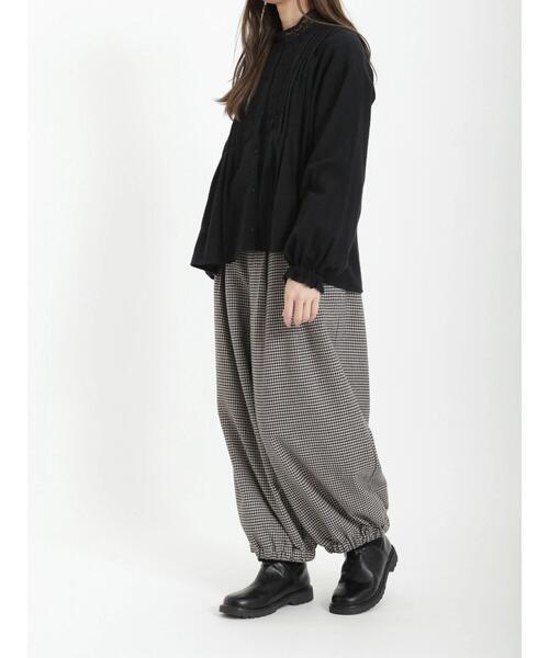 Samansa Mos2（サマンサ モスモス）の「レースピンタックブラウス（シャツ/ブラウス・レディース・グレー/ブラック/イエロー・ﾌﾘ-）」の8枚目の写真