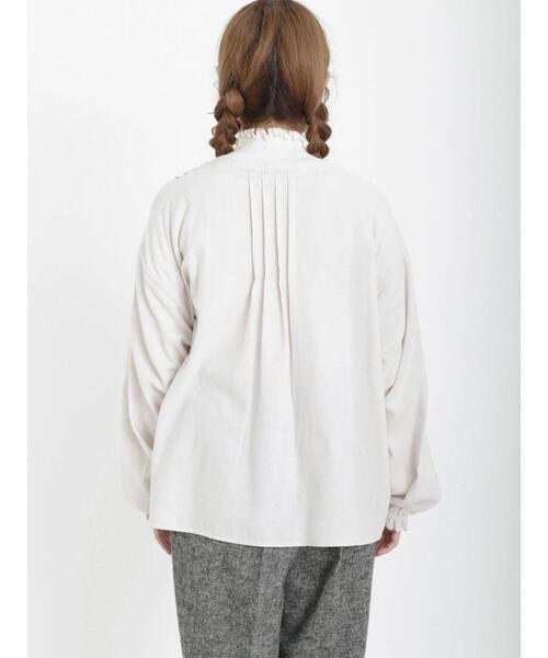 Samansa Mos2（サマンサ モスモス）の「レースピンタックブラウス（シャツ/ブラウス・レディース・グレー/ブラック/イエロー・ﾌﾘ-）」の21枚目の写真