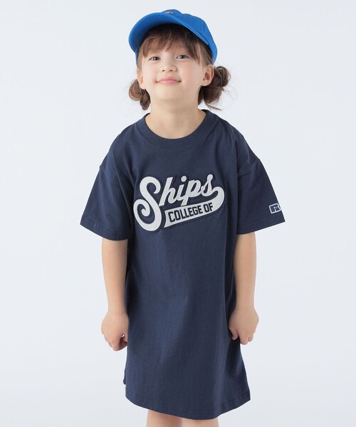 Russell Athletic(ラッセルアスレティック)の「【SHIPS KIDS別注】RUSSELL ATHLETIC:100~150cm / ワンピース(ワンピース・キッズ・ネイビー/ラベンダー・100/110/120/130/140/150)」の1枚目の写真