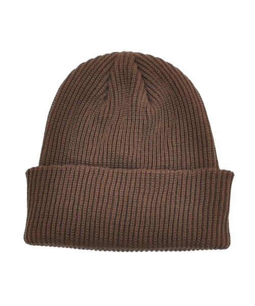 STYLISE（スタイライズ）の「【ADVANCE】COTTON ACRYLIC BEANIE [I]（ニットキャップ/ビーニー・メンズ・ブラック/バーガンディー/オリーブ系1/ブラウン/ホワイト/チャコールグレー/ロイヤルブルー/オレンジ/オリーブ・FREE）」の4枚目の写真