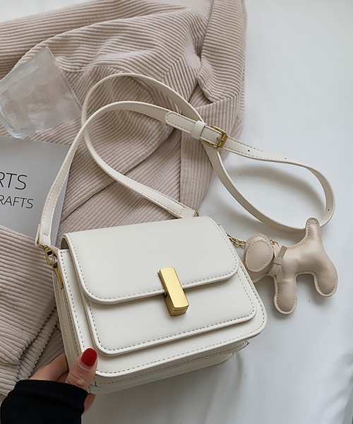 セール】【SETUP7】ドッグチャーム付きショルダーバッグ KNF