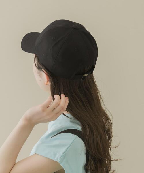 SMELLY（スメリー）の「ベーシックコットンキャップ（キャップ・レディース・ブラック/アイボリー/ブラウン・-）」の21枚目の写真