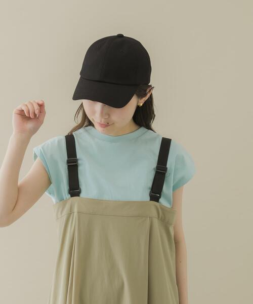 SMELLY（スメリー）の「ベーシックコットンキャップ（キャップ・レディース・ブラック/アイボリー/ブラウン・-）」の10枚目の写真