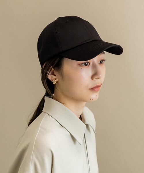SMELLY（スメリー）の「ベーシックコットンキャップ（キャップ・レディース・ブラック/アイボリー/ブラウン・-）」の4枚目の写真