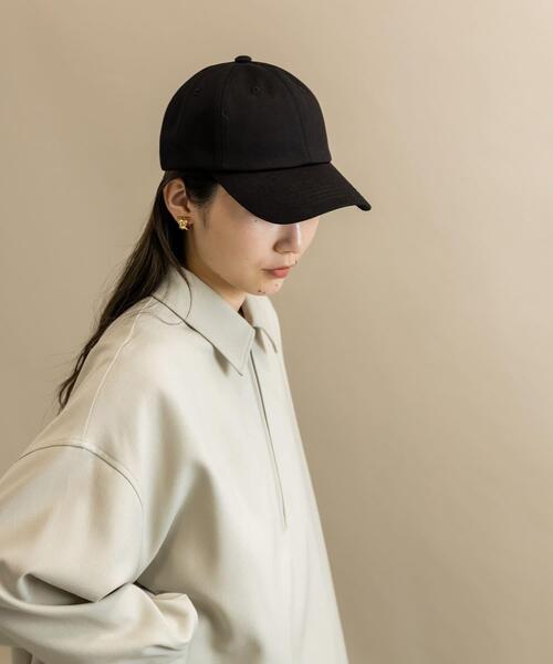 SMELLY（スメリー）の「ベーシックコットンキャップ（キャップ・レディース・ブラック/アイボリー/ブラウン・-）」の6枚目の写真