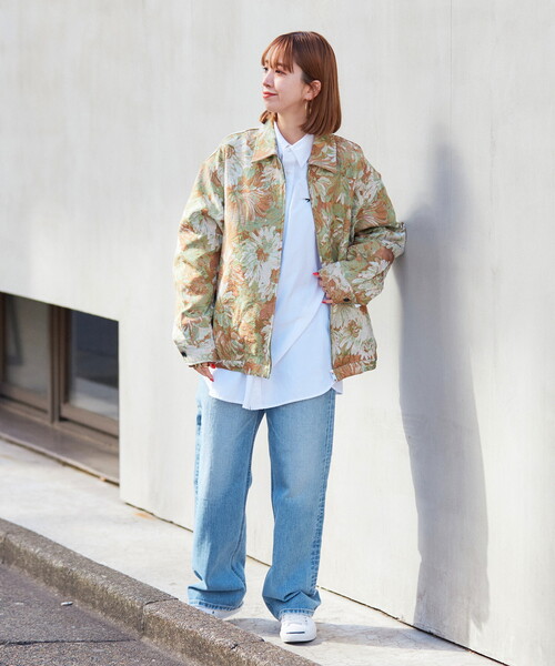 セール】オーバーサイズ ゴブラン織りブルゾン（ブルゾン）｜B.C STOCK