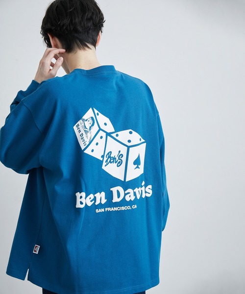 JUNRED(ジュンレッド)の「BENDAVIS ダイスロングスリーブTシャツ(Tシャツ/カットソー・メンズ・パープル/ホワイト/グリーン系その他・L/LL/M)」の7枚目の写真