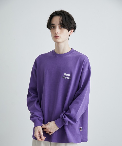 JUNRED(ジュンレッド)の「BENDAVIS ダイスロングスリーブTシャツ(Tシャツ/カットソー・メンズ・パープル/ホワイト/グリーン系その他・L/LL/M)」の8枚目の写真